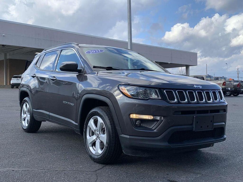 used 2021 Jeep Compass car, priced at $18,573