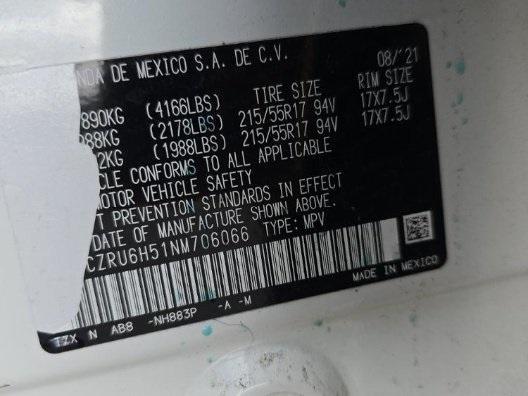 used 2022 Honda HR-V car, priced at $18,995