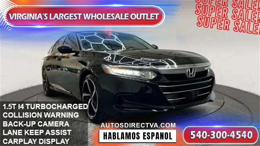 used 2021 Honda Accord car, priced at $21,995