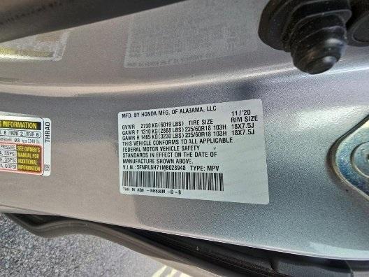 used 2021 Honda Odyssey car, priced at $24,995