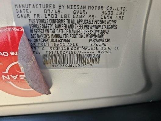 used 2018 Nissan Kicks car, priced at $11,995