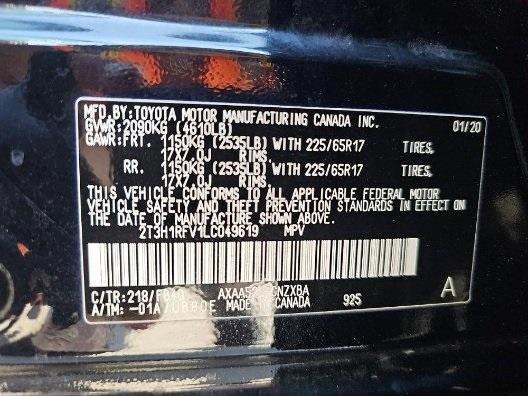 used 2020 Toyota RAV4 car