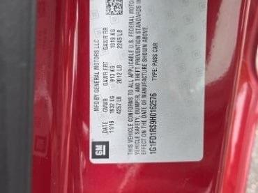 used 2017 Chevrolet Camaro car