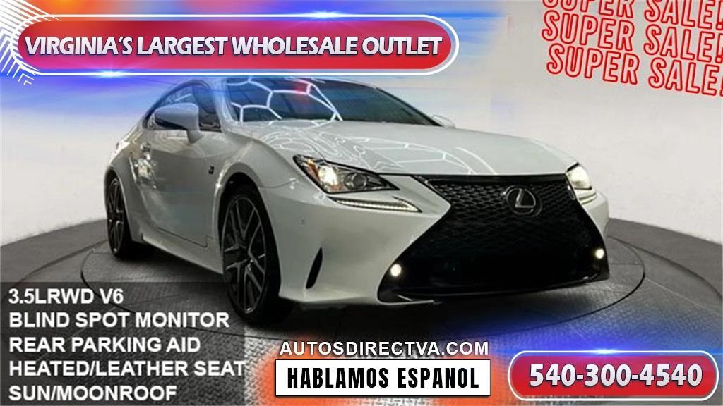 used 2016 Lexus RC 350 car, priced at $23,995