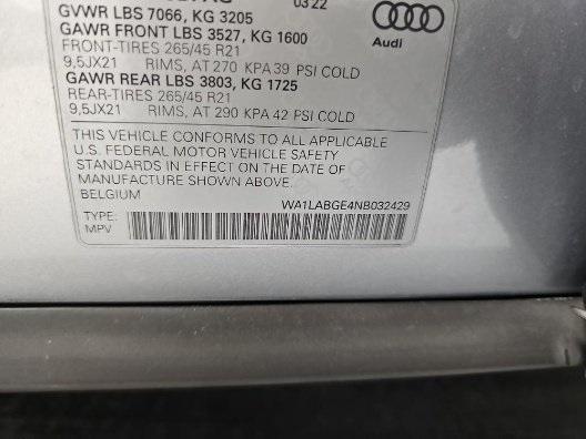 used 2022 Audi e-tron car, priced at $33,995
