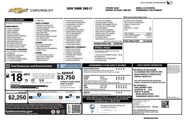 used 2020 Chevrolet Tahoe car, priced at $25,995