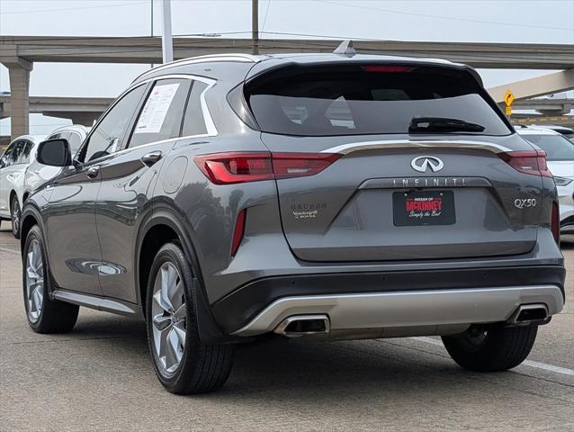 used 2022 INFINITI QX50 car, priced at $27,999