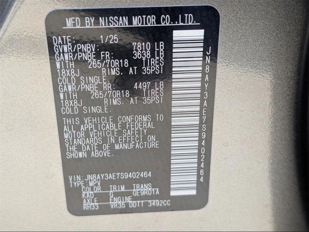 new 2025 Nissan Armada car, priced at $54,005