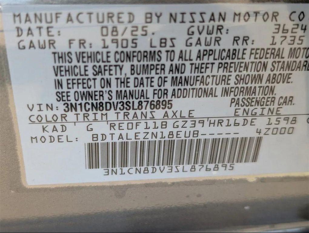 new 2025 Nissan Versa car, priced at $19,319