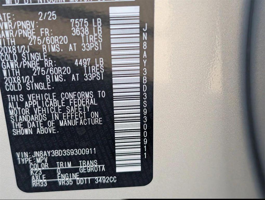 new 2025 Nissan Armada car, priced at $57,200