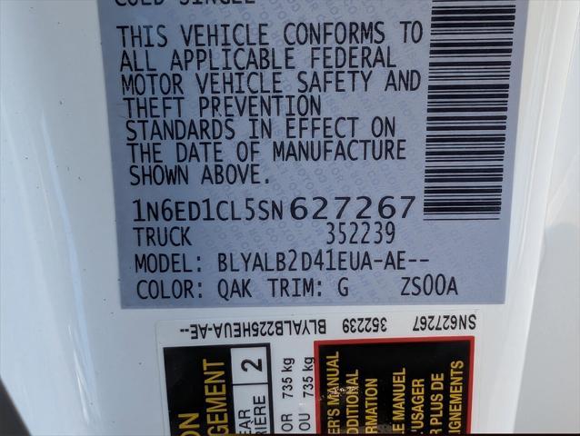 new 2025 Nissan Frontier car, priced at $27,804