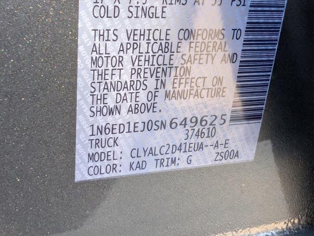 new 2025 Nissan Frontier car, priced at $34,203