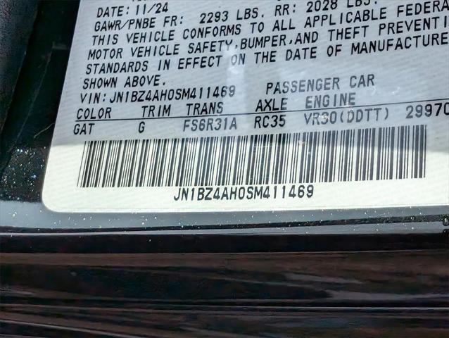 new 2025 Nissan Z car, priced at $43,307