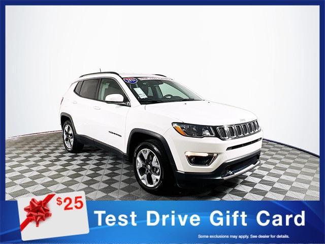 used 2021 Jeep Compass car, priced at $18,382