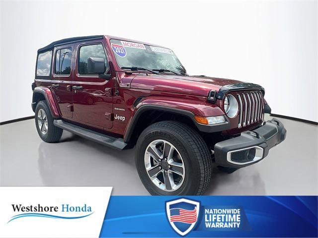 used 2021 Jeep Wrangler Unlimited car, priced at $29,393