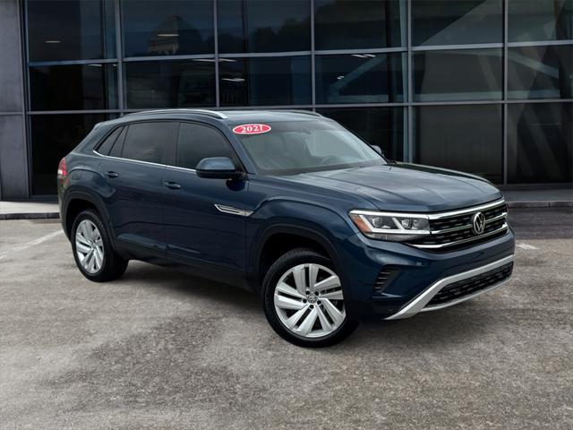 used 2021 Volkswagen Atlas Cross Sport car, priced at $22,619