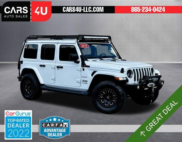 used 2018 Jeep Wrangler Unlimited car, priced at $32,401