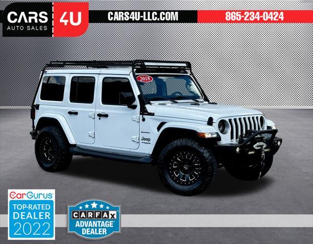 used 2018 Jeep Wrangler Unlimited car, priced at $33,879