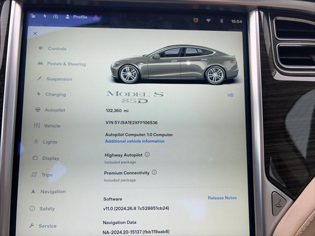 used 2015 Tesla Model S car, priced at $16,900