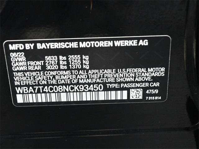 used 2022 BMW 740 car, priced at $54,495