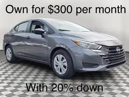 new 2025 Nissan Versa car, priced at $20,695