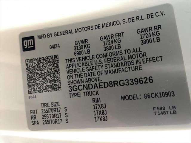 used 2024 Chevrolet Silverado 1500 car, priced at $41,921