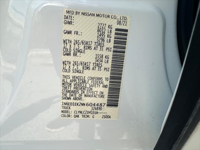 used 2022 Nissan Frontier car, priced at $30,521
