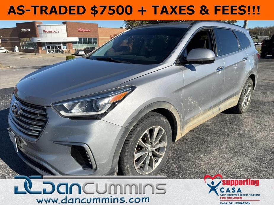 used 2017 Hyundai Santa Fe car, priced at $7,500