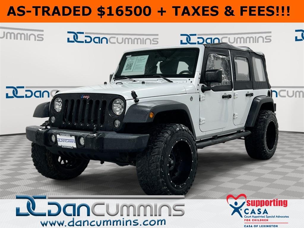used 2018 Jeep Wrangler JK Unlimited car, priced at $16,500