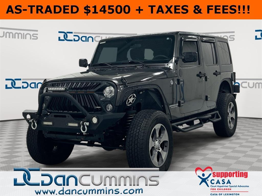 used 2017 Jeep Wrangler Unlimited car, priced at $14,500