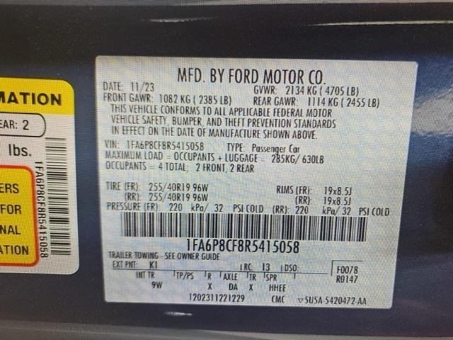 used 2024 Ford Mustang car, priced at $44,490