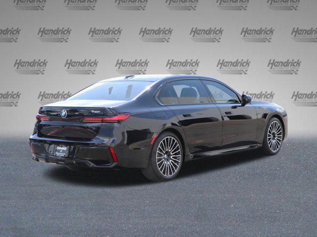 new 2025 BMW 740 car, priced at $112,275