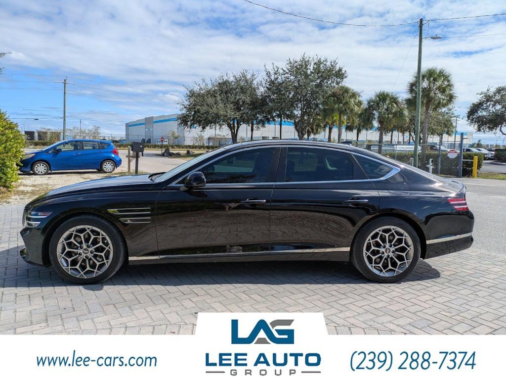 used 2021 Genesis G80 car, priced at $28,000