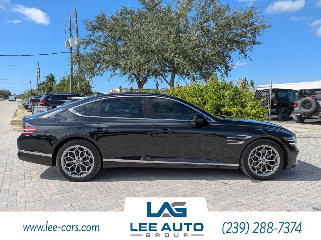 used 2021 Genesis G80 car, priced at $28,000