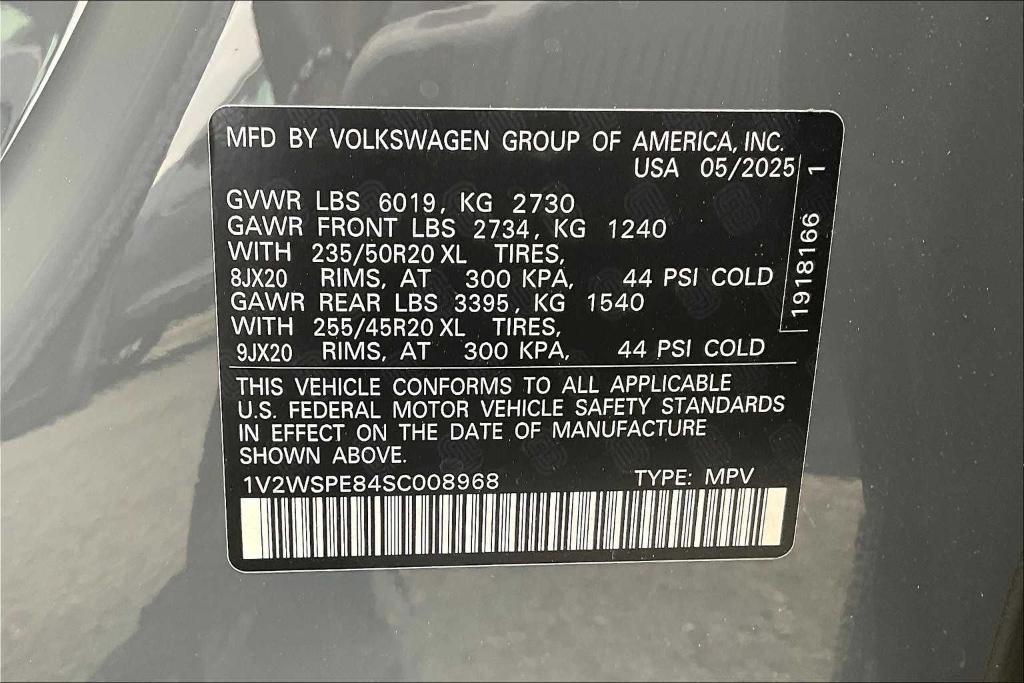 new 2025 Volkswagen ID.4 car, priced at $49,842