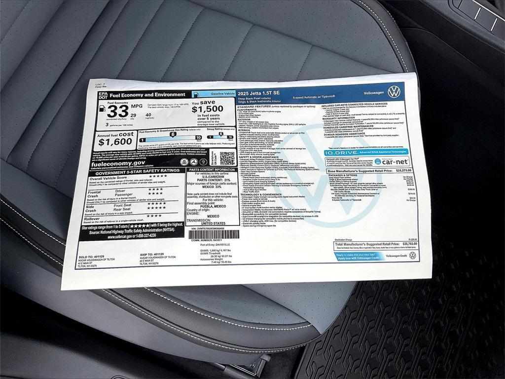 new 2025 Volkswagen Jetta car, priced at $26,627