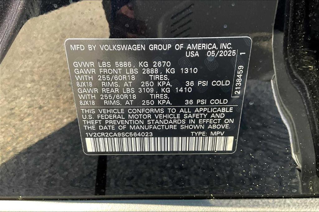 new 2025 Volkswagen Atlas car, priced at $43,745