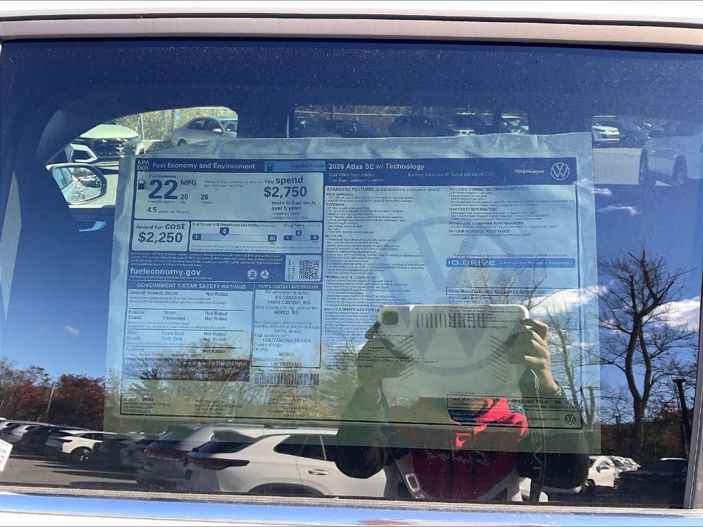 new 2026 Volkswagen Atlas car, priced at $46,237