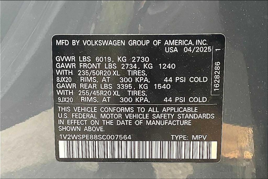 new 2025 Volkswagen ID.4 car, priced at $49,842
