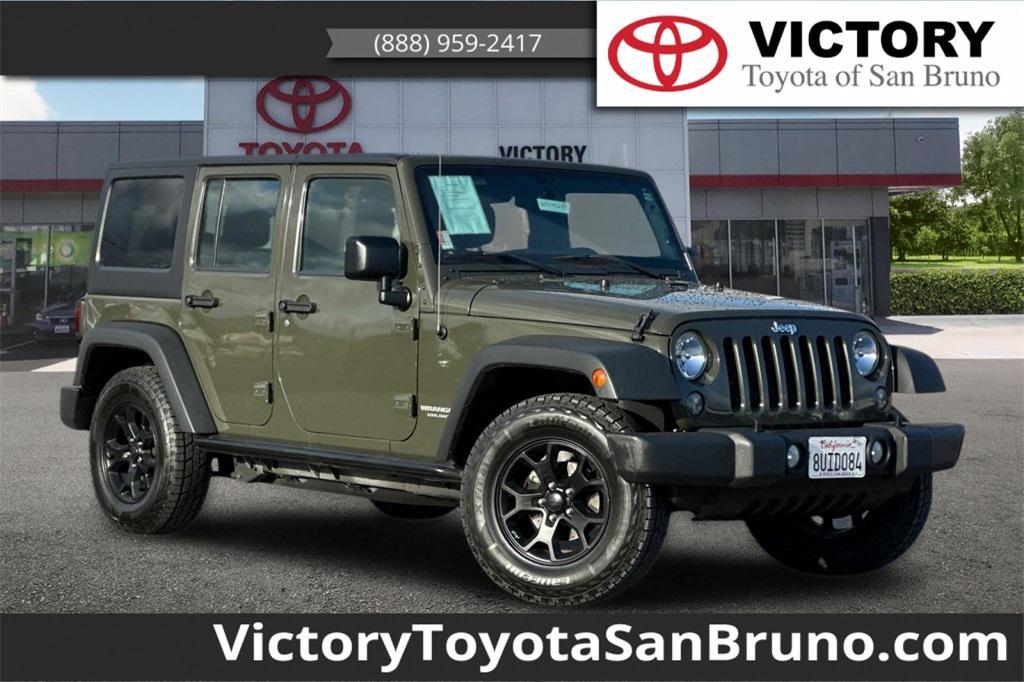 used 2016 Jeep Wrangler Unlimited car, priced at $15,685