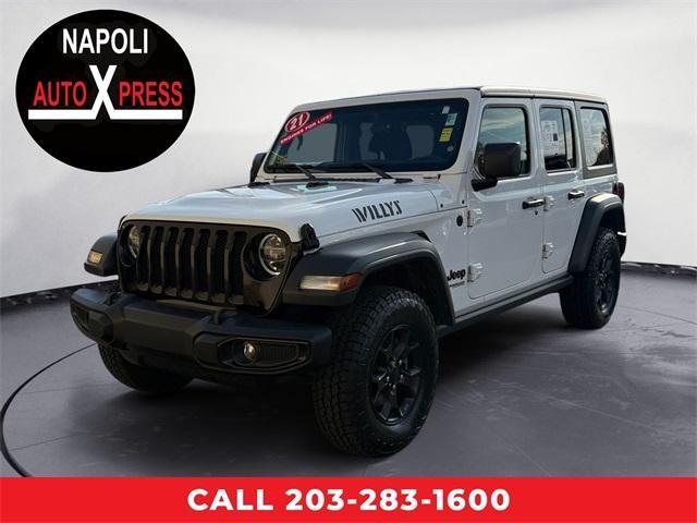 used 2021 Jeep Wrangler Unlimited car, priced at $32,037