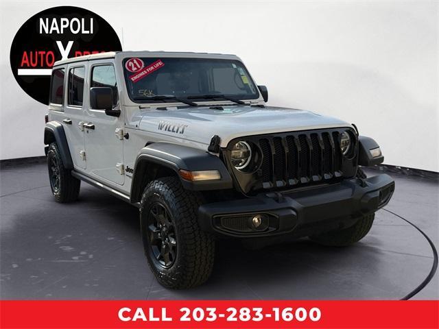 used 2021 Jeep Wrangler Unlimited car, priced at $32,555