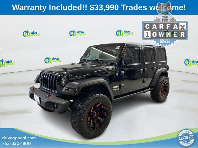 used 2021 Jeep Wrangler Unlimited car, priced at $33,990