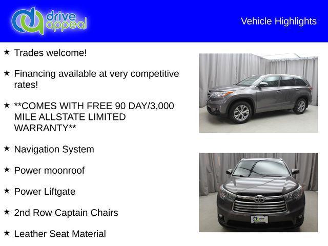 used 2015 Toyota Highlander car, priced at $17,990