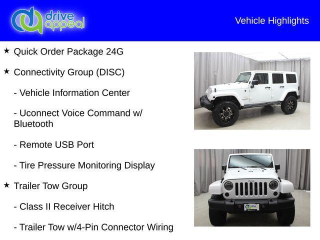 used 2015 Jeep Wrangler Unlimited car, priced at $18,642