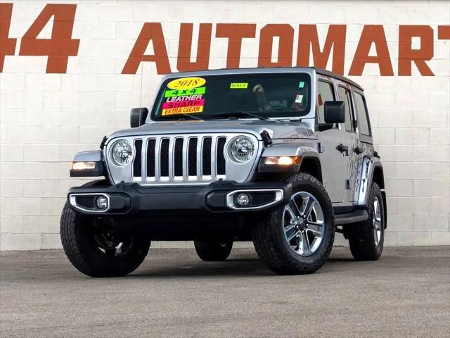 used 2018 Jeep Wrangler Unlimited car, priced at $27,844