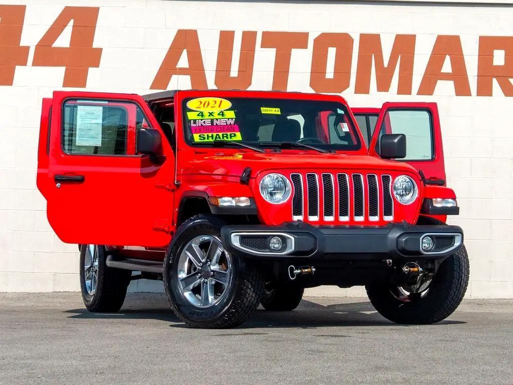 used 2021 Jeep Wrangler Unlimited car, priced at $30,744