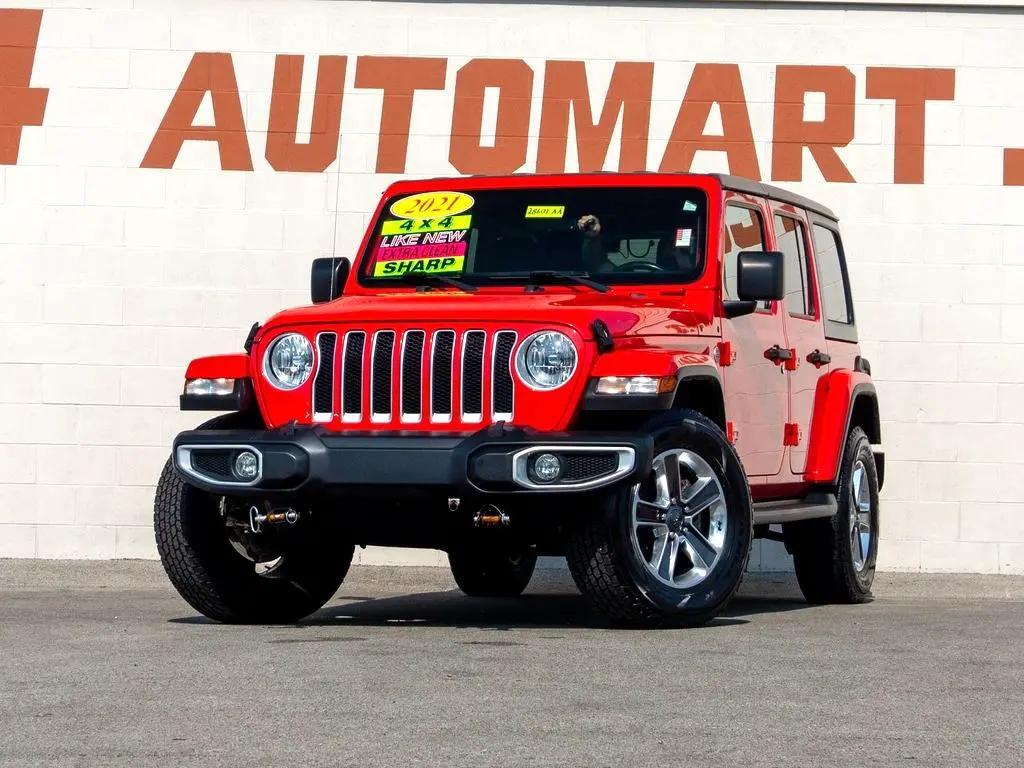 used 2021 Jeep Wrangler Unlimited car, priced at $30,744