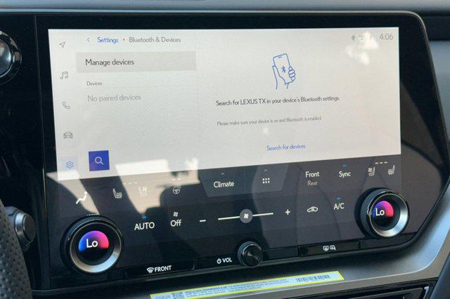 new 2026 Lexus TX 500h car, priced at $77,294