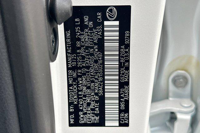 new 2025 Lexus ES 350 car, priced at $44,375